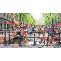Serwetka  -2186-  Amsterdam, rower